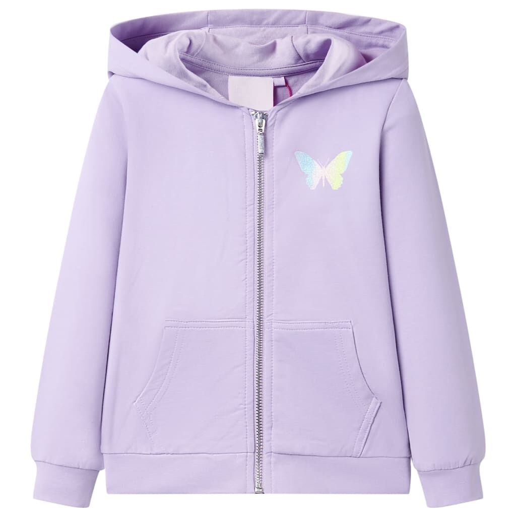 Vidaxl Gilet à capuche lilas pour enfant - Taille 104 - Jusqu'à -54%