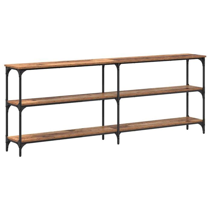 Vidaxl Console industrielle bois et métal 200cm - Jusqu'à 30% de réduction