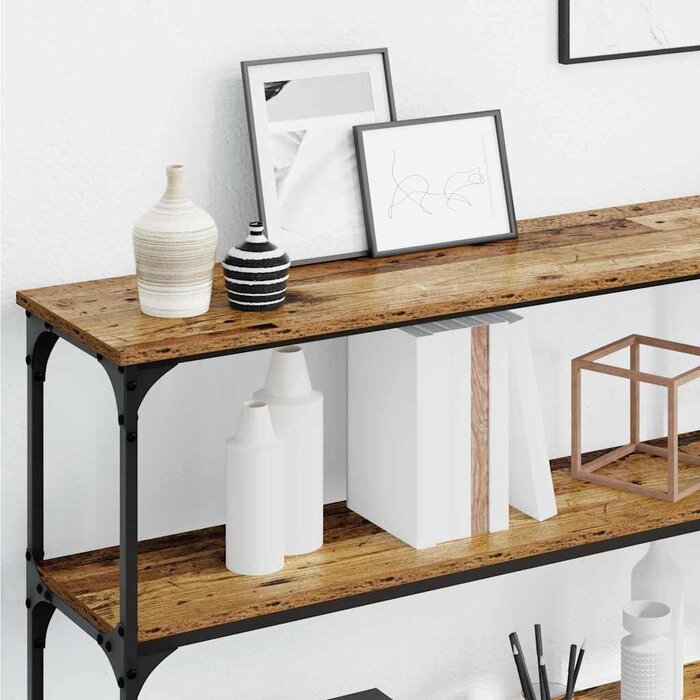 Vidaxl Console industrielle bois et métal 200cm - Jusqu'à 30% de réduction