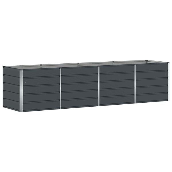 Vidaxl Grande jardinière rectangulaire en acier anthracite - Jusqu'à 35% de remise