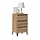 Table de chevet 3 tiroirs chêne artisan - Jusqu'à -34% sur l'outlet