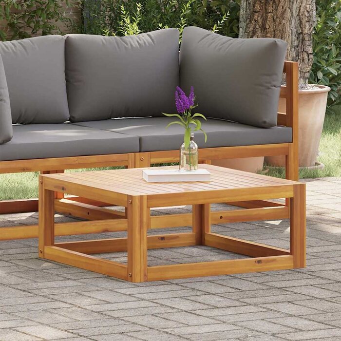 Vidaxl Table basse de jardin en acacia massif - 68x68 cm - Jusqu'à -34%