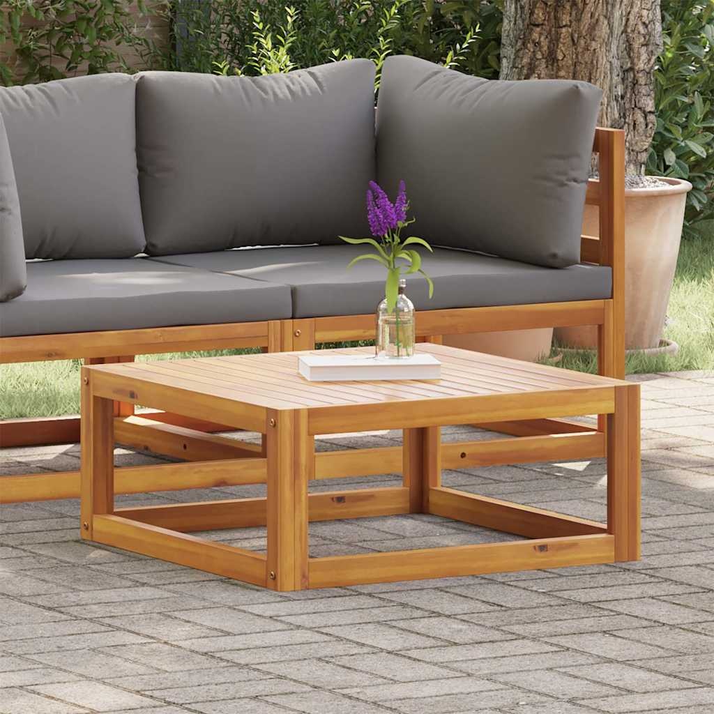 Vidaxl Table basse de jardin en acacia massif - 68x68 cm - Jusqu'à -34%