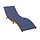 Coussin de bain de soleil bleu marine 200x70 cm - Jusqu'à 33% de remise