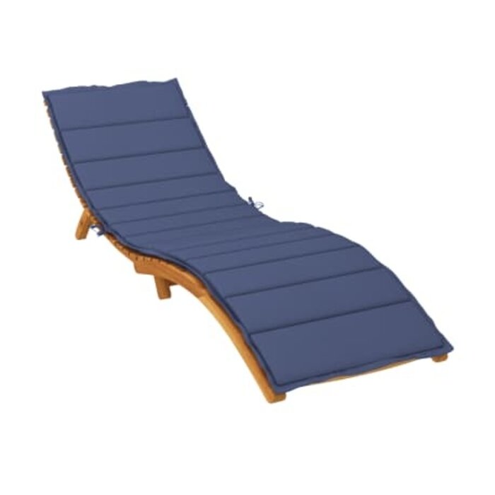 Vidaxl Coussin de bain de soleil bleu marine 200x70 cm - Jusqu'à 33% de remise