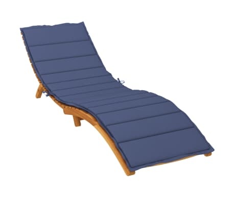 Vidaxl Coussin de bain de soleil bleu marine 200x70 cm - Jusqu'à 33% de remise