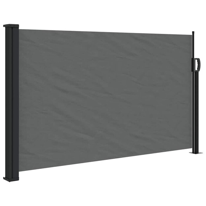 Vidaxl Brise-vue latéral rétractable 120x500cm - Anthracite - Jusqu'à -34%