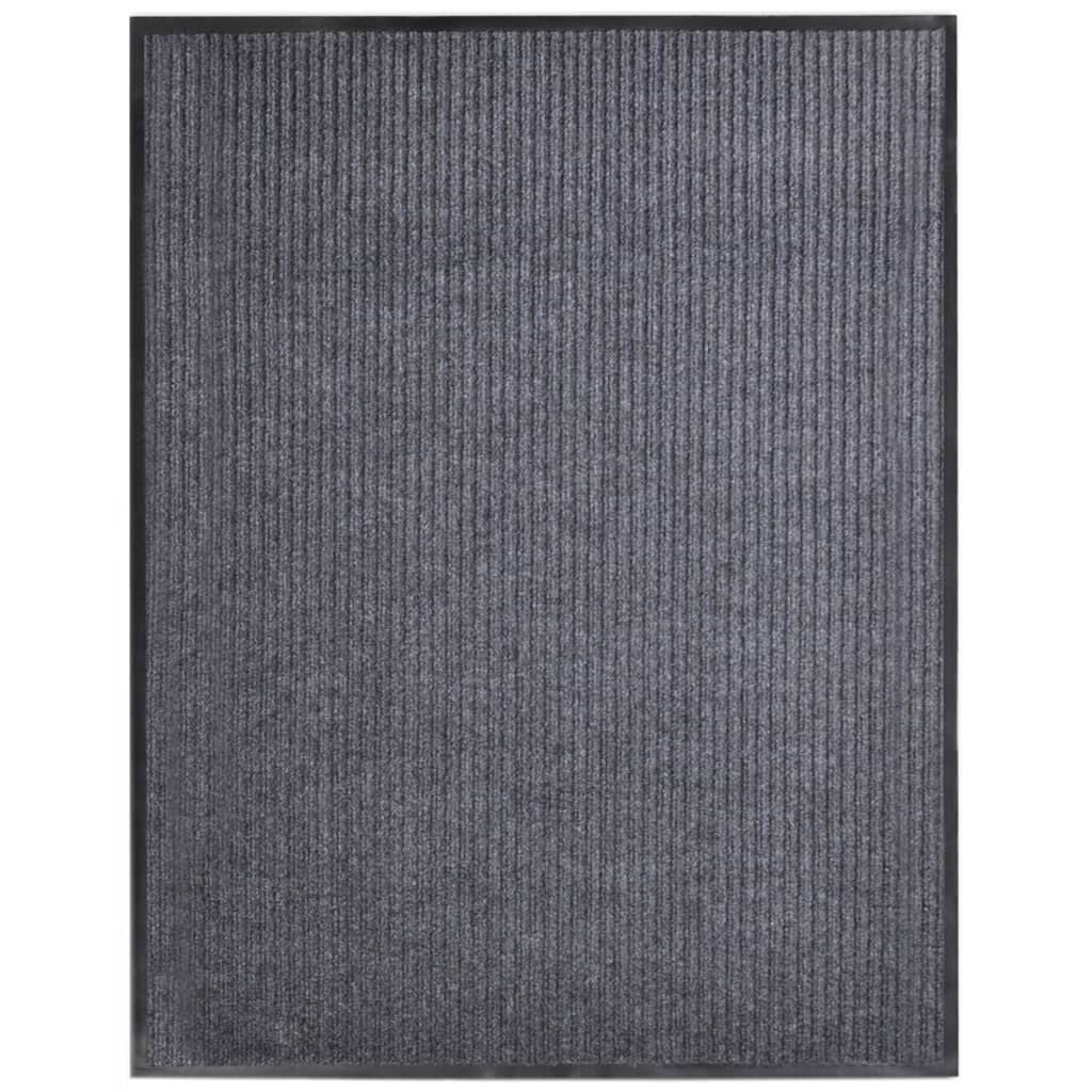 Paillasson Gris 117 x 220 cm PVC Antidérapant - Jusqu'à 41% de remise