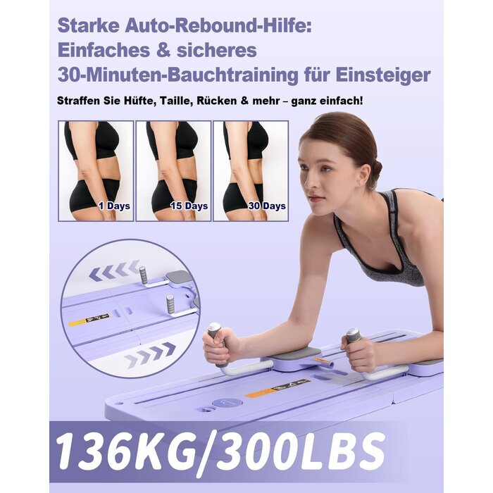 Plateforme Pilates Reformer Pliable Violette - Jusqu'à 34% de réduction