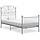 Cadre de lit en métal gris 90x200 cm - Jusqu'à 35% de réduction