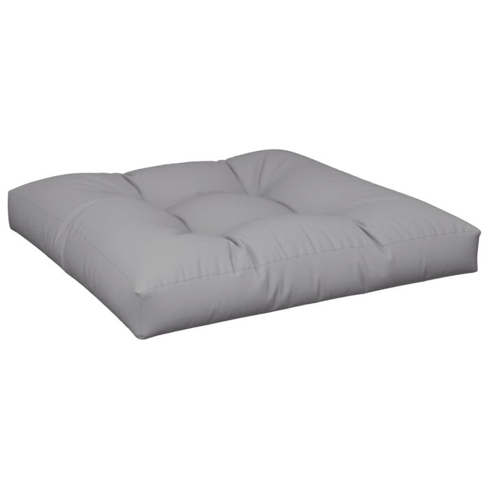 Vidaxl Coussin de palette gris 80x80 cm - Confort extérieur - Jusqu'à 32% de remise