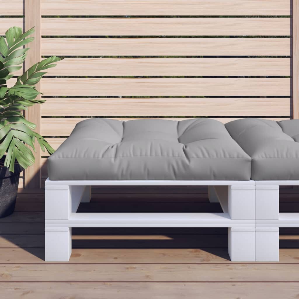 Vidaxl Coussin de palette gris 80x80 cm - Confort extérieur - Jusqu'à 32% de remise