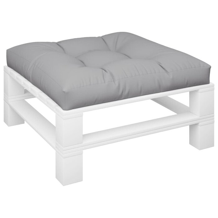 Vidaxl Coussin de palette gris 80x80 cm - Confort extérieur - Jusqu'à 32% de remise