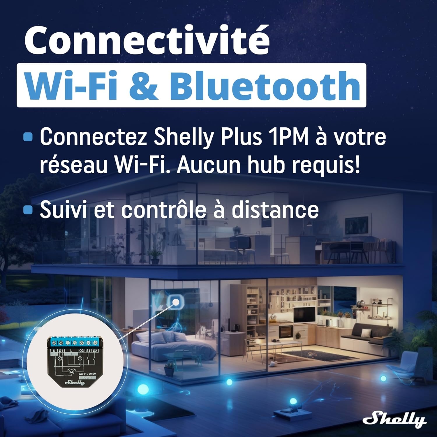 Lot de 4 Relais Intelligents 16A avec mesure d'énergie - Jusqu'à -30%