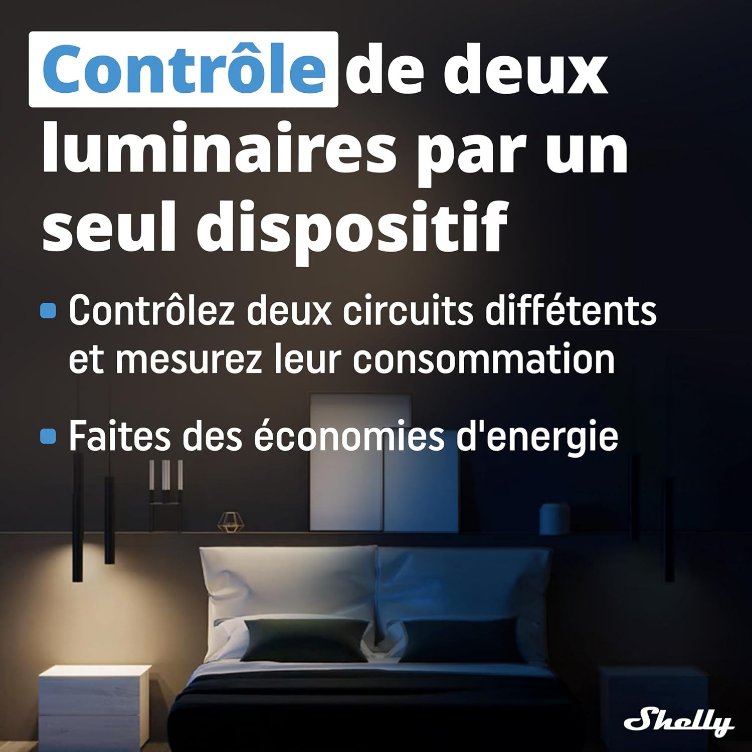 Lot de 4 Relais Intelligents 16A avec mesure d'énergie - Jusqu'à -30%