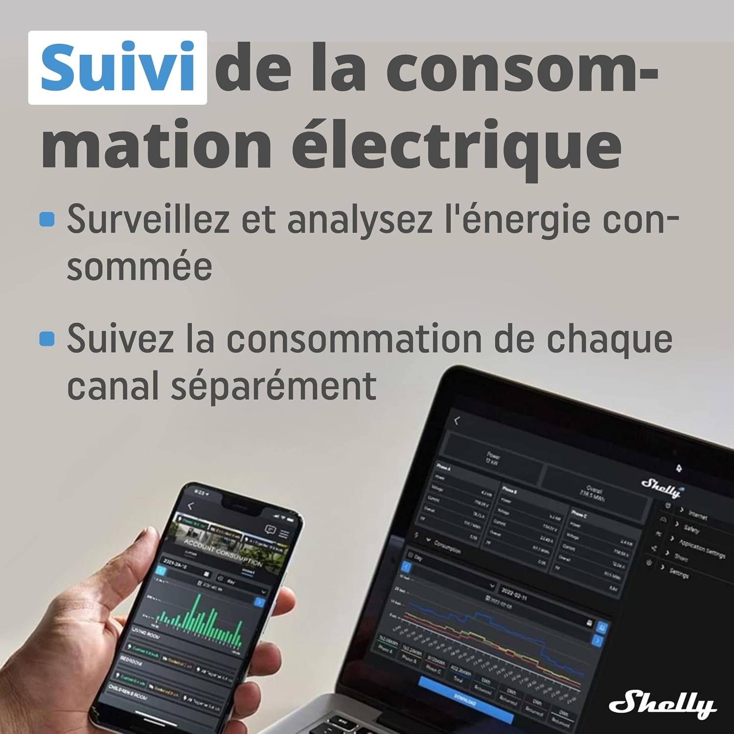 Lot de 4 Relais Intelligents 16A avec mesure d'énergie - Jusqu'à -30%