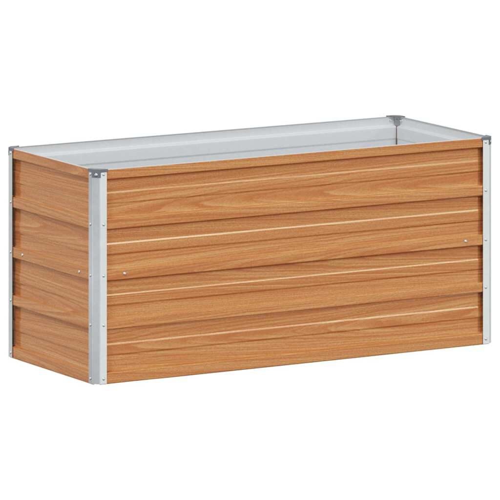 Vidaxl Jardinière surélevée en acier galvanisé 100cm - Jusqu'à -31%