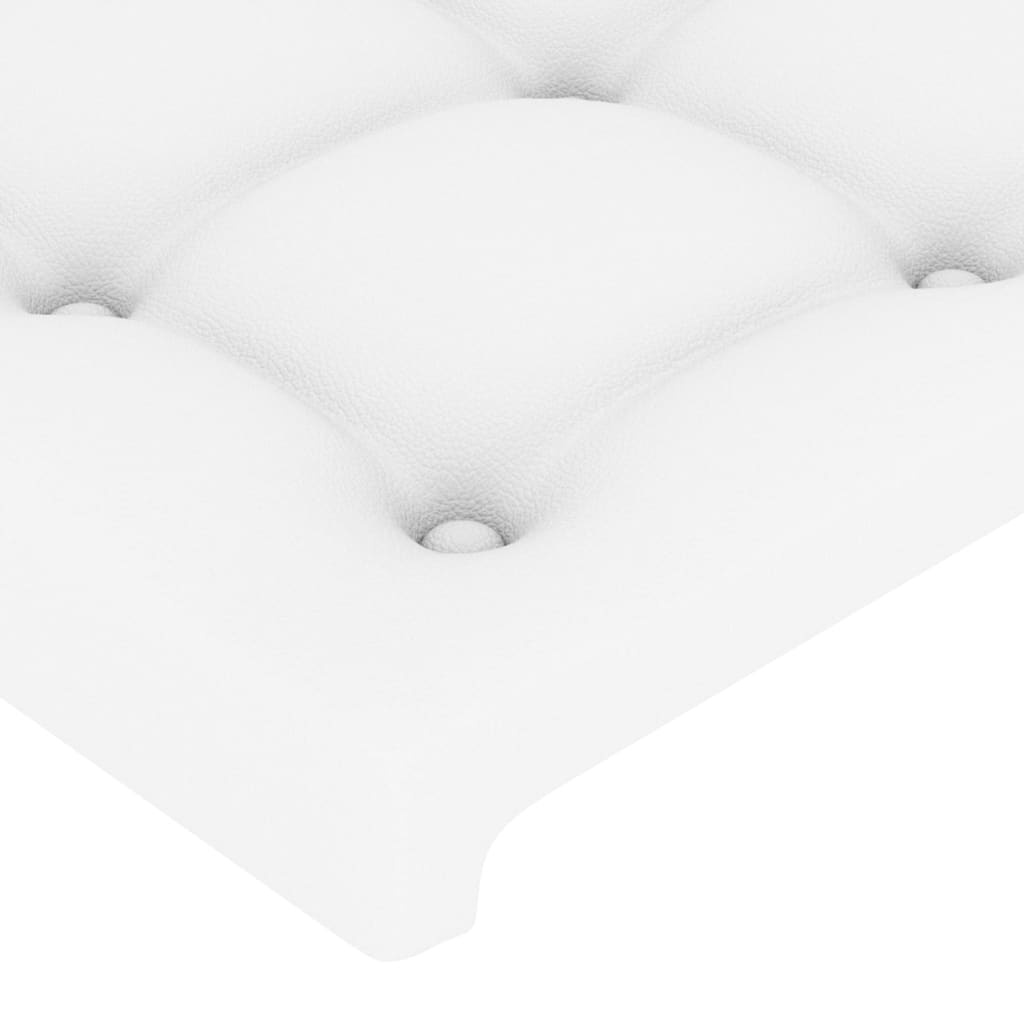 Vidaxl Tête de lit en similicuir blanc 90 cm - Jusqu'à -55% sur l'outlet
