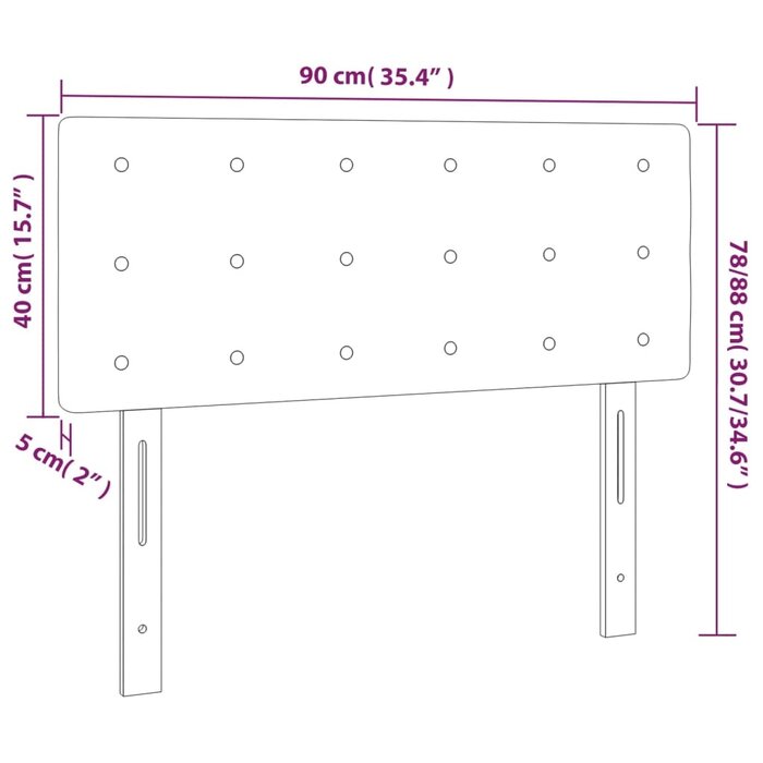 Vidaxl Tête de lit en similicuir blanc 90 cm - Jusqu'à -55% sur l'outlet