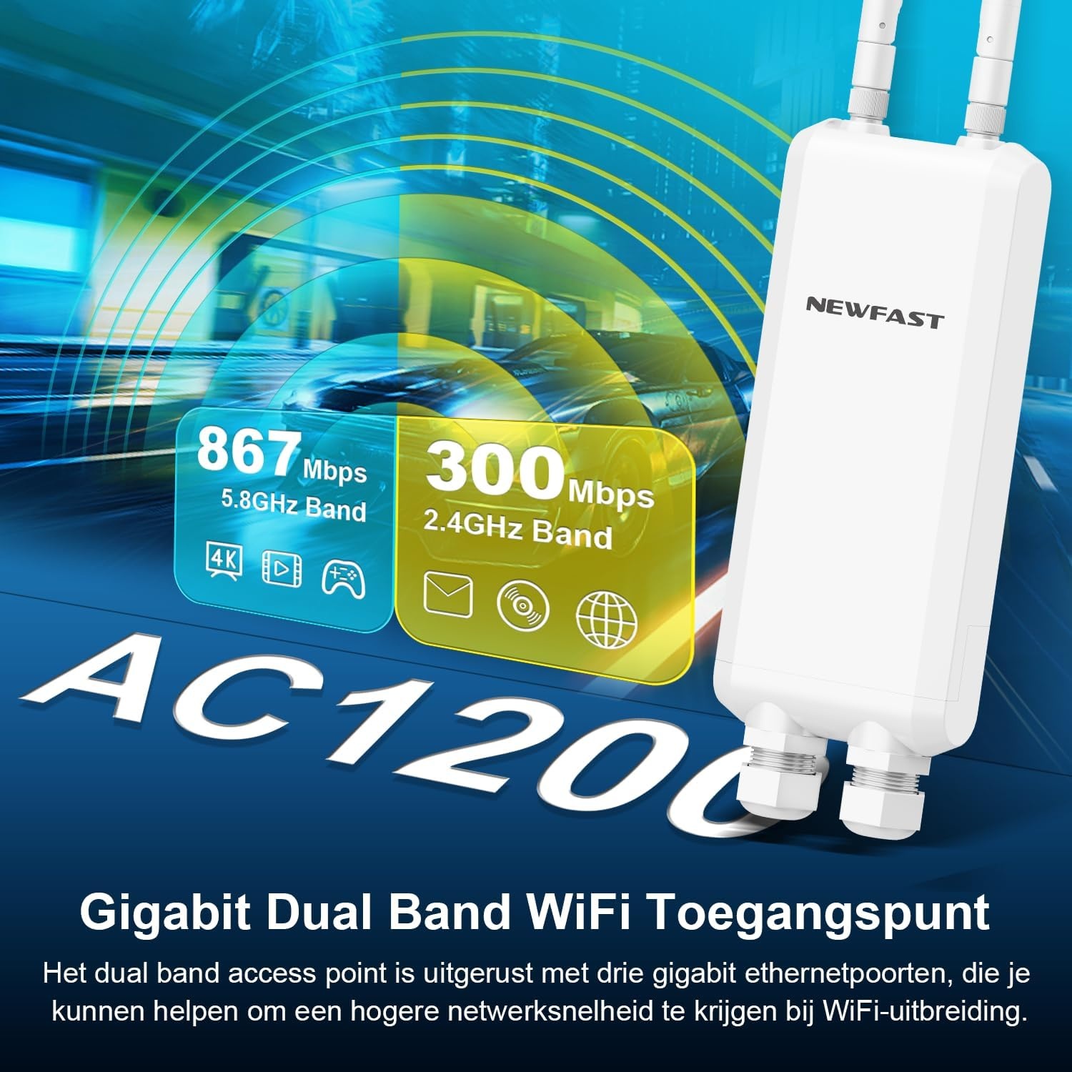 Répéteur WiFi Extérieur 1200 Mbps PoE - Jusqu'à -33% sur l'Outlet