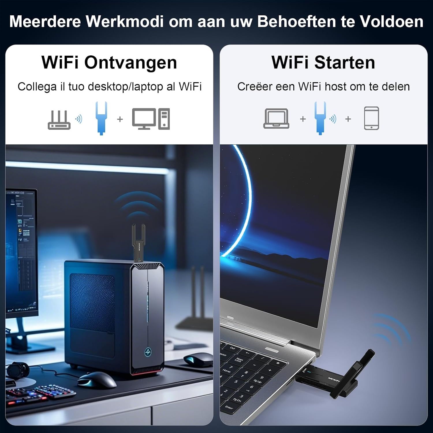 Adaptateur Wi-Fi USB 3.0 Tri-bande AXE5400 - Jusqu'à -27% de réduction