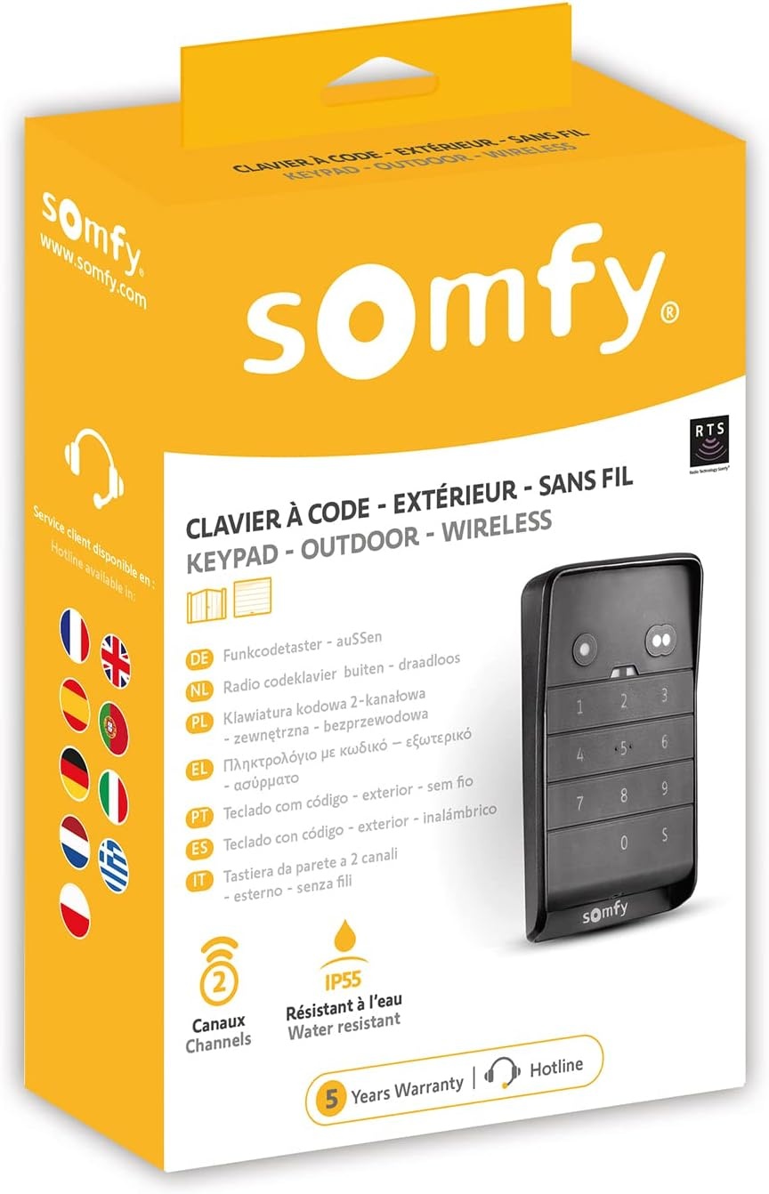 Clavier à code radio sans fil pour motorisation - Jusqu'à 34% de remise