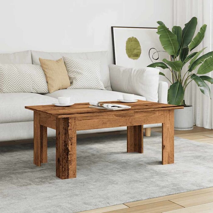 Vidaxl Table basse bois 100x60x42 cm - Style rustique - Jusqu'à -44%