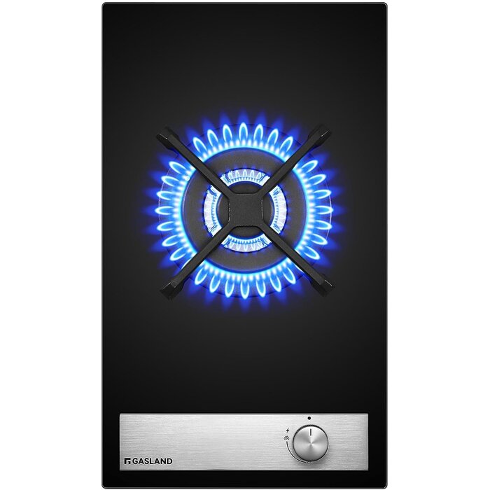 Plaque de cuisson gaz 2 foyers 30cm verre noir - Jusqu'à 34% de remise