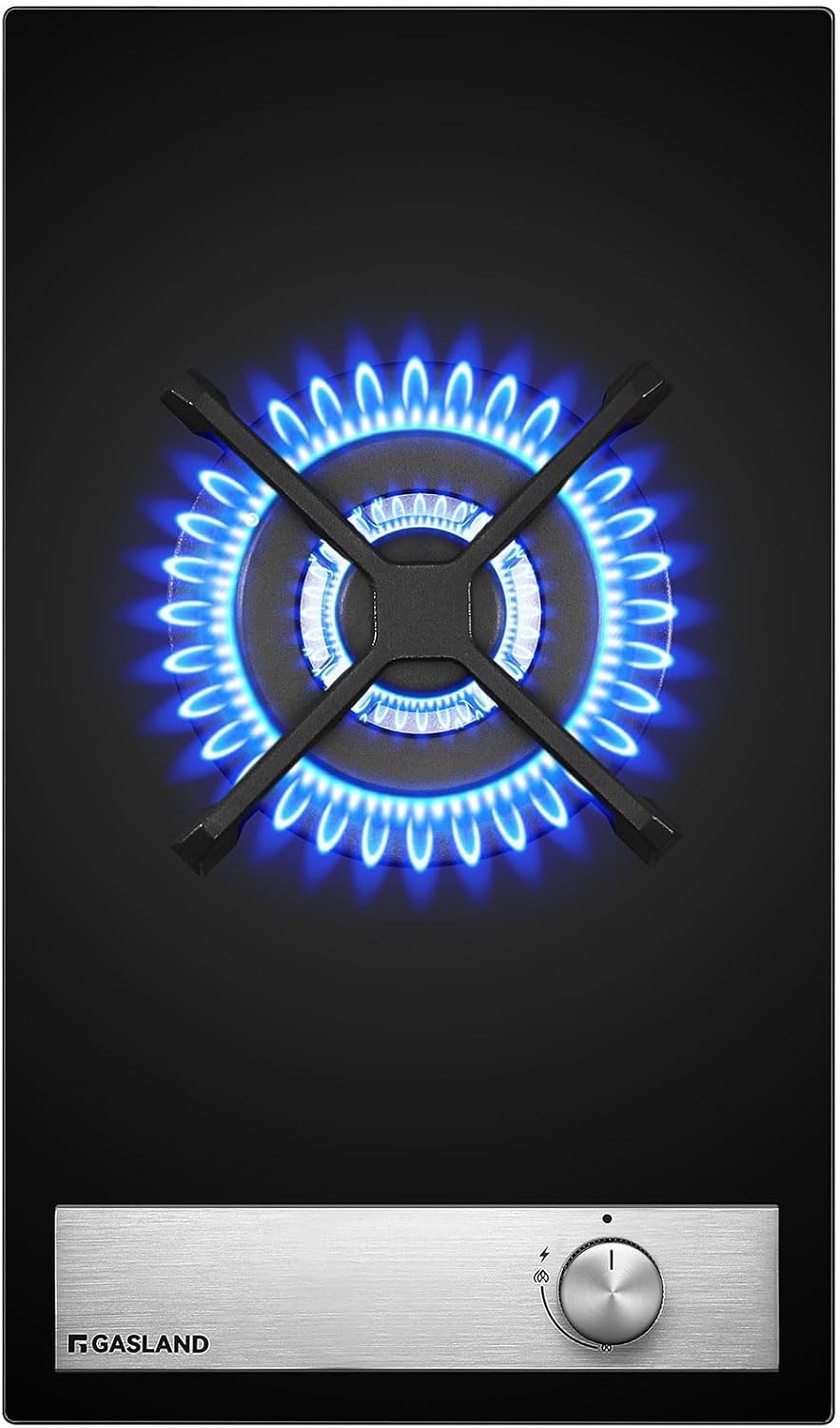 Plaque de cuisson gaz 2 foyers 30cm verre noir - Jusqu'à 34% de remise