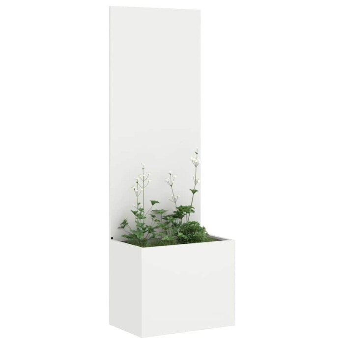 Vidaxl Paravent de jardin en acier blanc 150 cm - Jusqu'à -34%
