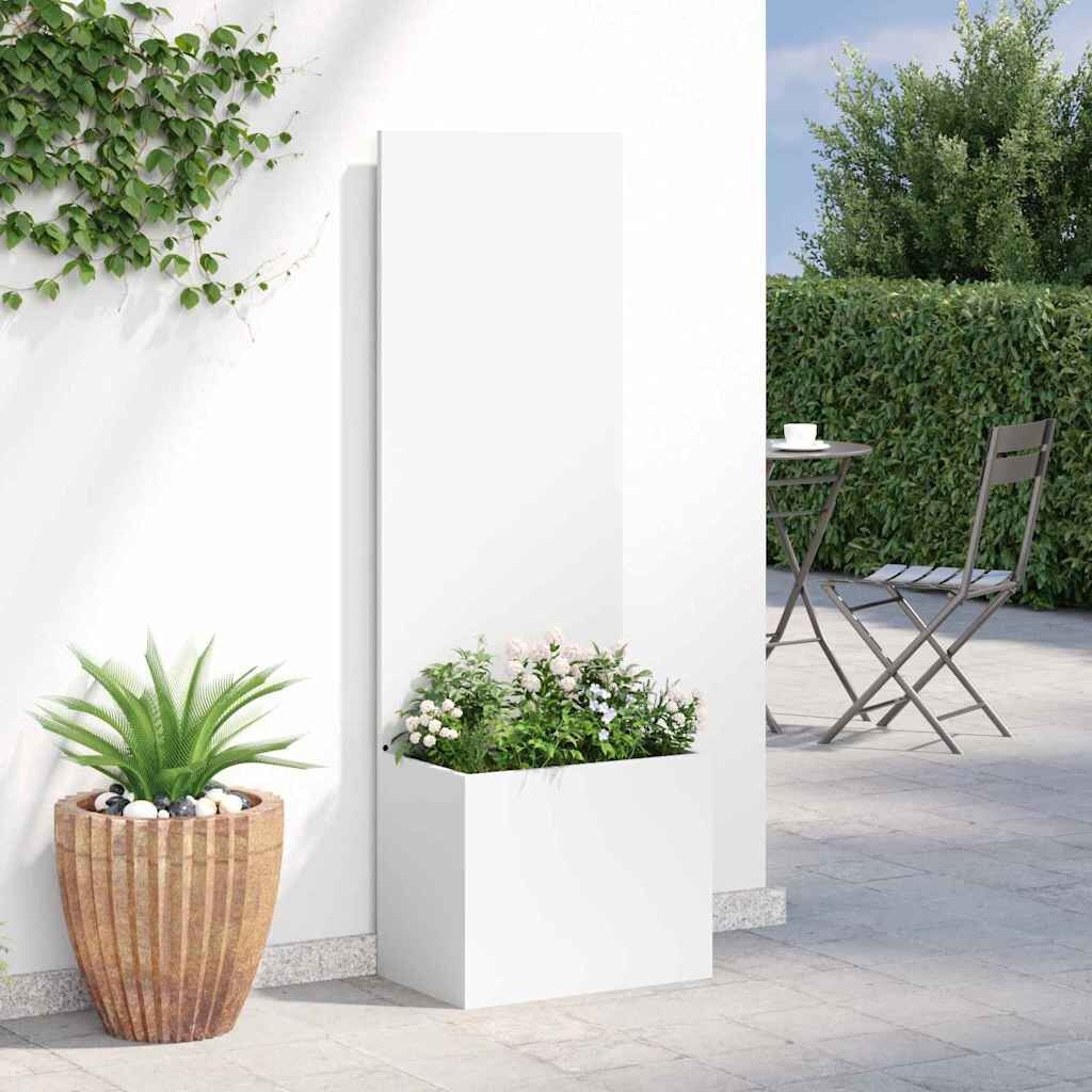 Vidaxl Paravent de jardin en acier blanc 150 cm - Jusqu'à -34%