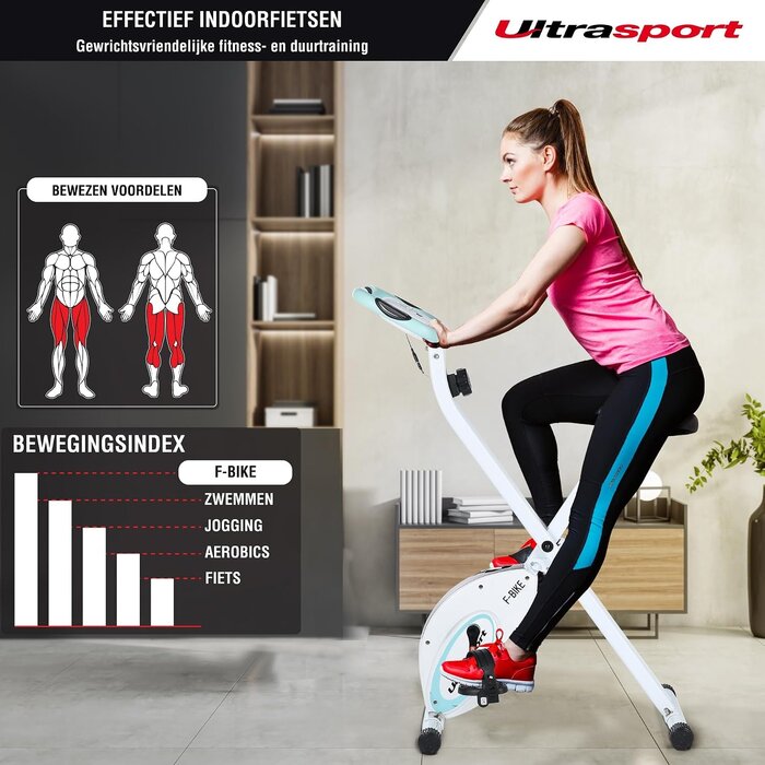 Vélo d'appartement pliable Menthe - 8 niveaux - Jusqu'à -35%
