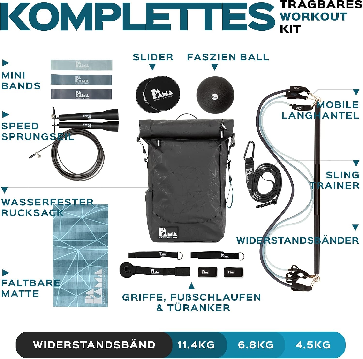 Sac de sport complet 10 accessoires - Noir Berlin - Jusqu'à -35%
