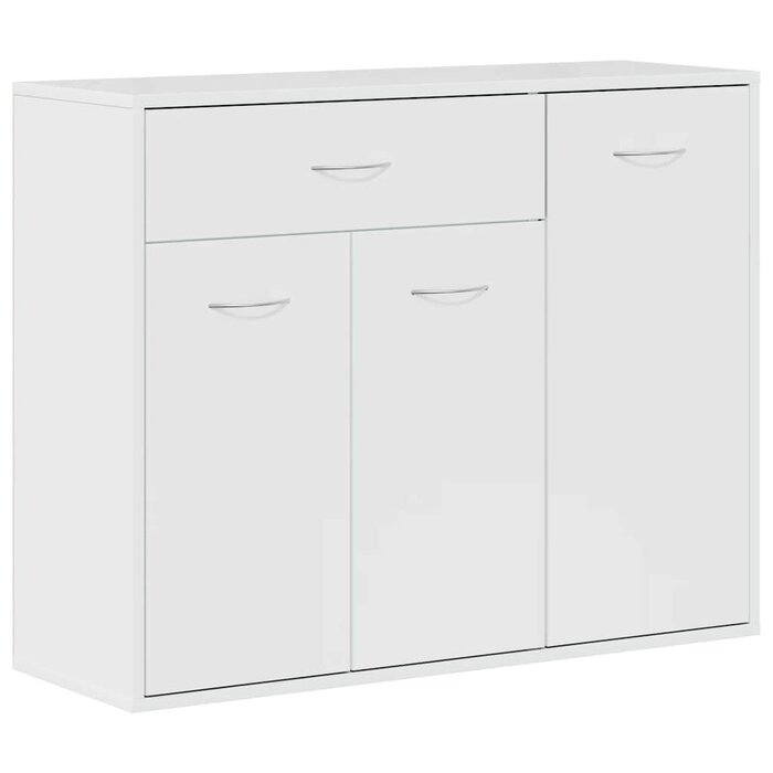 Vidaxl Buffet minimaliste blanc brillant 88 cm - Jusqu'à 35% de remise