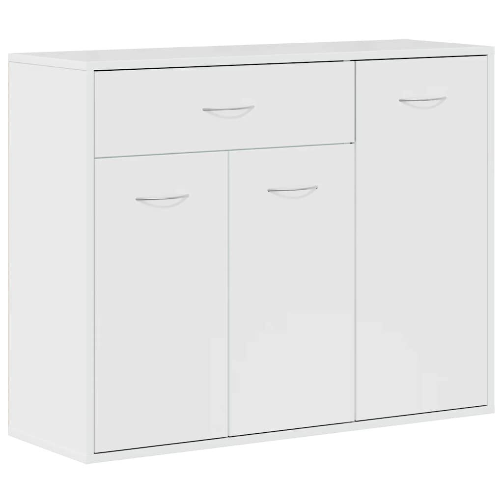 Vidaxl Buffet minimaliste blanc brillant 88 cm - Jusqu'à 35% de remise