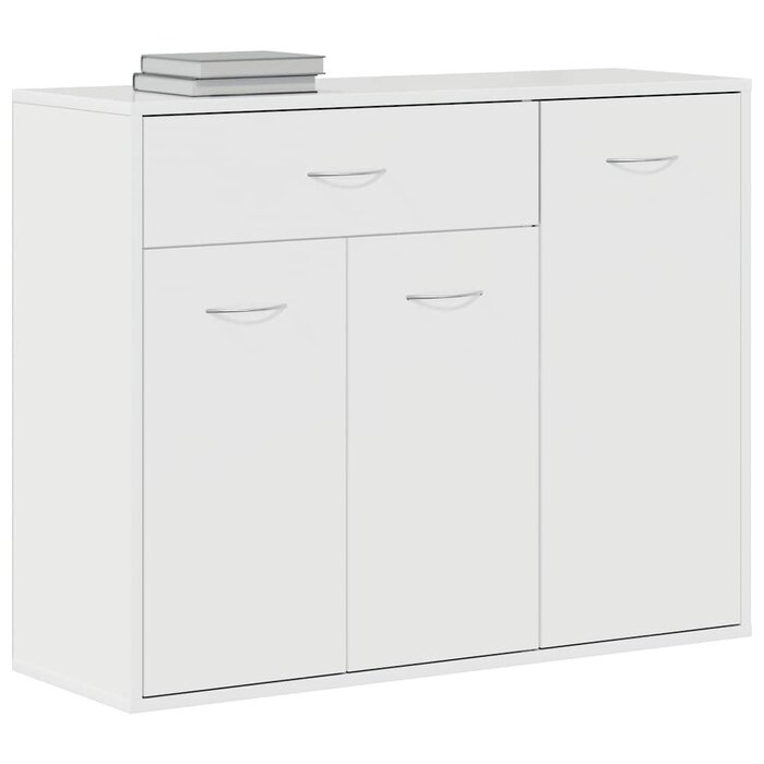 Vidaxl Buffet minimaliste blanc brillant 88 cm - Jusqu'à 35% de remise