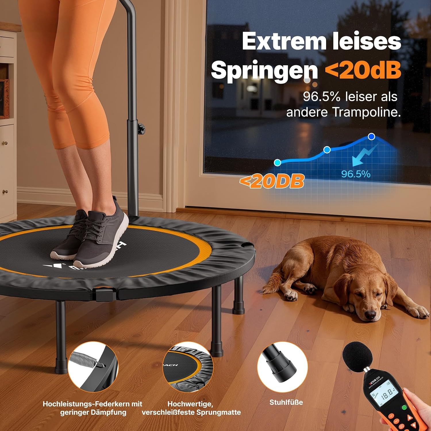 Mini-Trampoline Fitness Pliable - Jusqu'à 34% de réduction