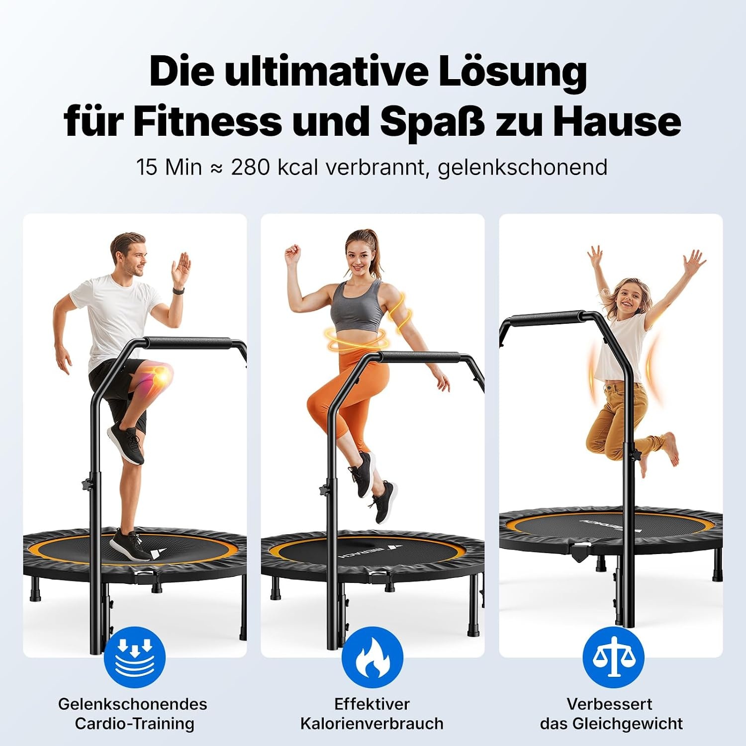 Mini-Trampoline Fitness Pliable - Jusqu'à 34% de réduction