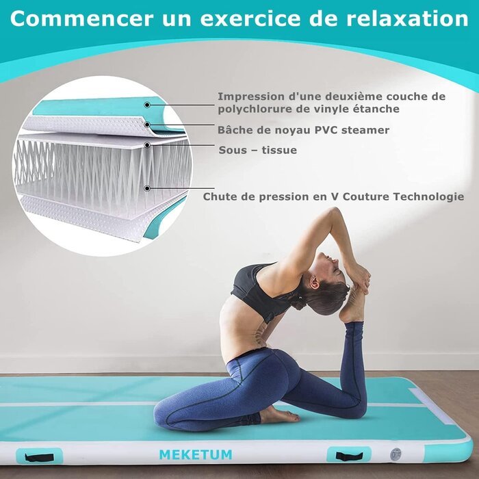 Tapis de gymnastique Air Track - Jusqu'à -34% sur votre équipement sportif