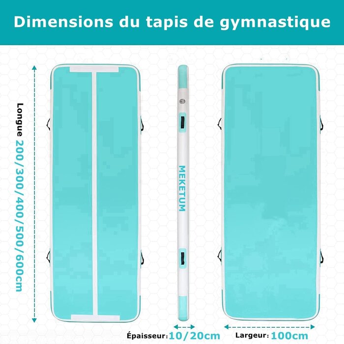 Tapis de gymnastique Air Track - Jusqu'à -34% sur votre équipement sportif