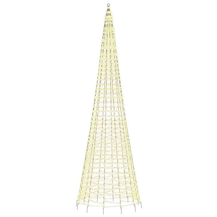Sapin de Noël LED 500 cm pour mât de drapeau - Jusqu'à -35%