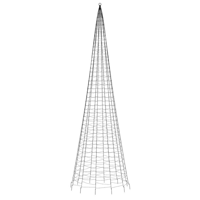 Sapin de Noël LED 500 cm pour mât de drapeau - Jusqu'à -35%