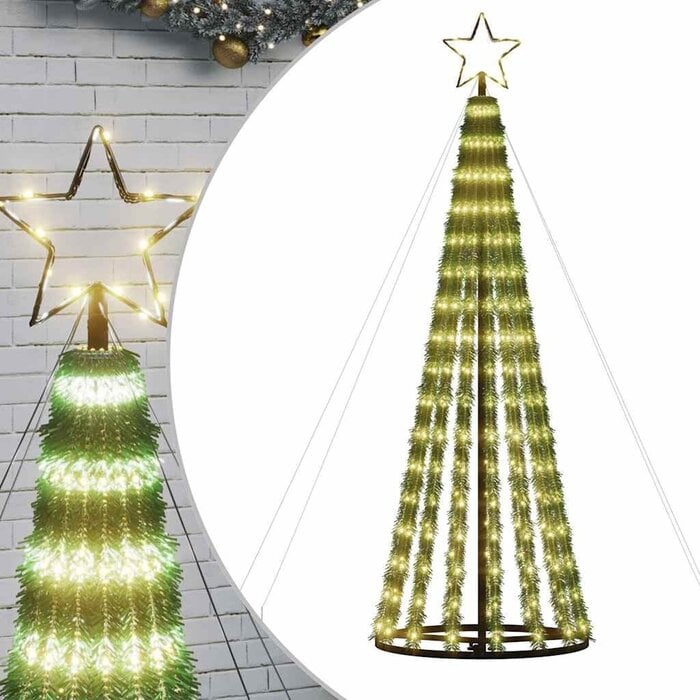 Sapin de Noël Lumineux 180cm - 275 LED Blanc Chaud - Jusqu'à -34%