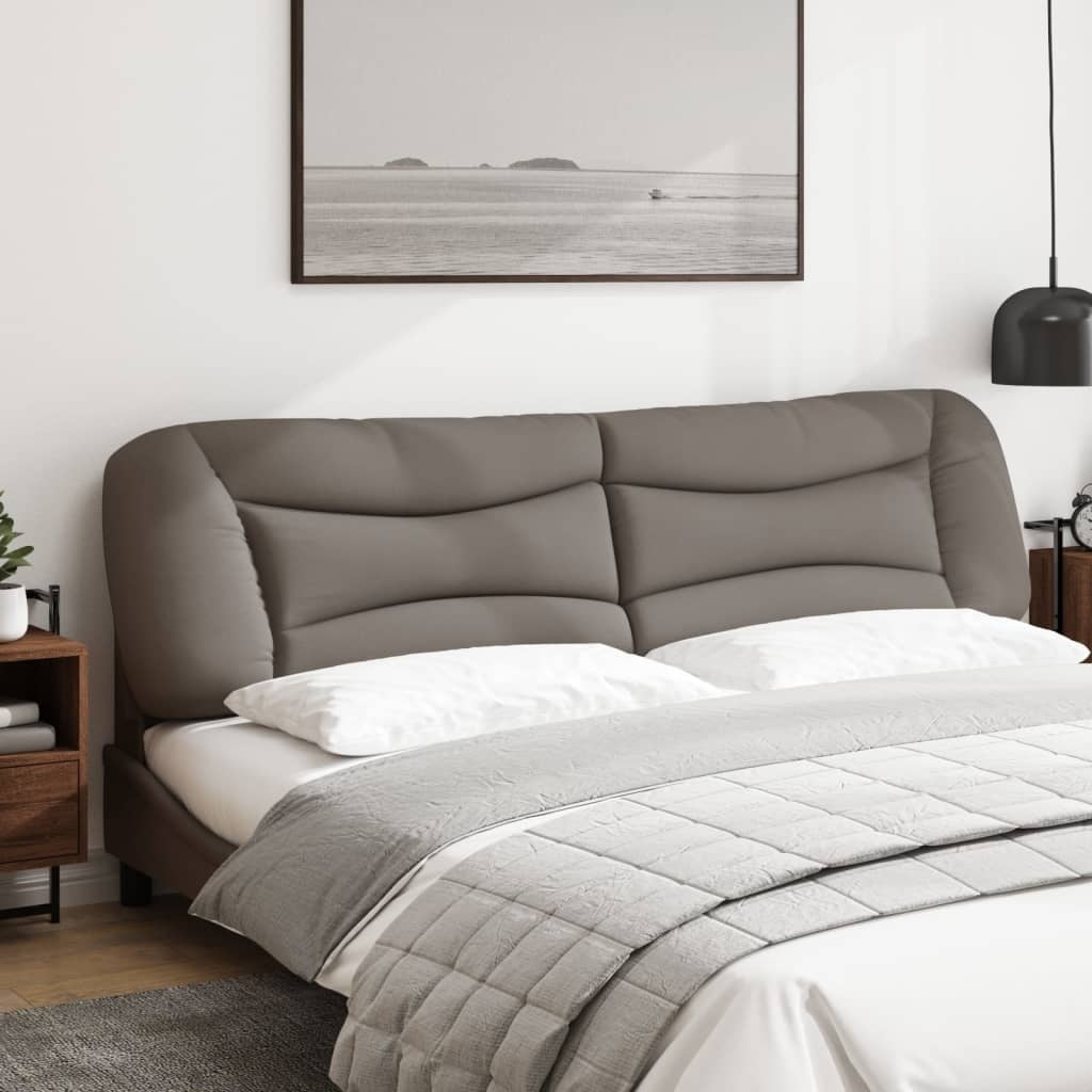Coussin tête de lit 200 cm Taupe - Confort optimal - Jusqu'à -81%