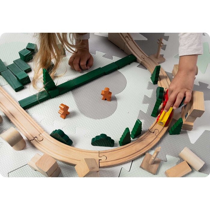 Tapis de jeu puzzle bébé 150x150cm - Mousse EVA - Jusqu'à -32%