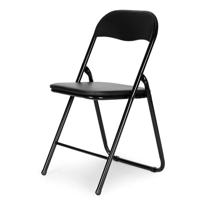 Lot de 4 chaises pliantes noir - Jusqu'à -29% sur votre mobilier d'appoint