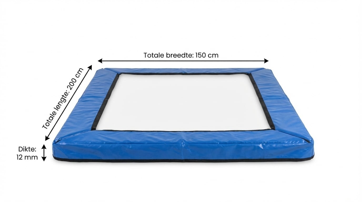 Coussin de protection trampoline 150x200 cm - Jusqu'à 32% de remise