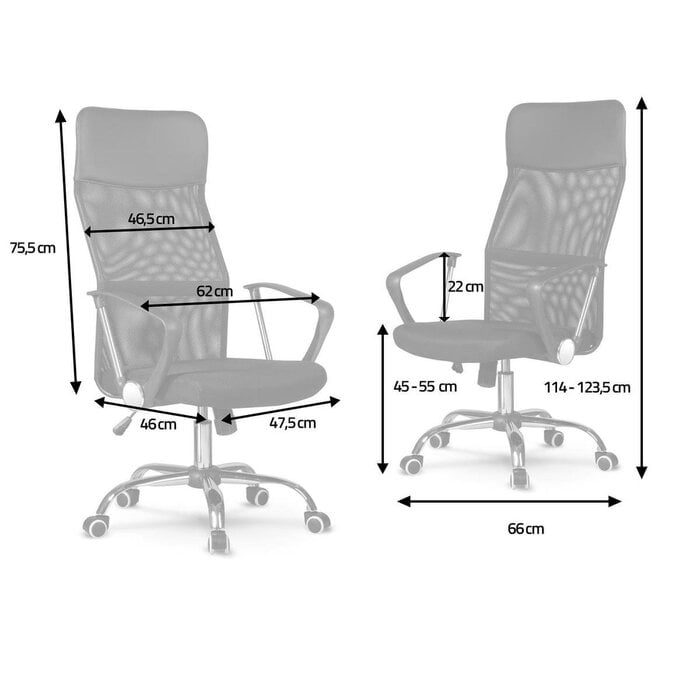 Chaise de bureau ergonomique Sydney grise - Jusqu'à 25% de remise