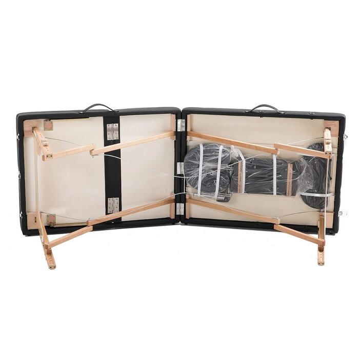 Table de massage pliable 185x70cm - Bois & PVC - Jusqu'à -24%
