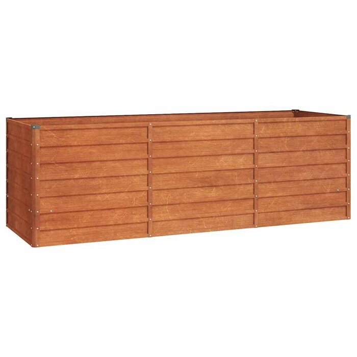 Jardinière surélevée en acier corten 240cm - Jusqu'à -29% sur votre jardin